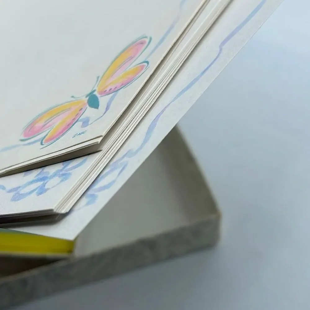 Vintage Ephemera stationery 1969 Hallmark 1970s Carlton.